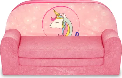 Produktbild von Kindersofa "MINI" zum Aufklappen Einhorn W386 44 FORTISLINE
