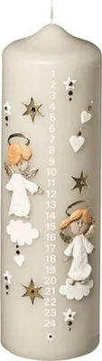 Produktbild von Adventskerze, Adventskalenderkerze 1 - 24, 20 x 6 cm
