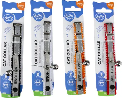Productafbeelding van Duvo+ Kattenhalsband Reflecterend Adres 20-30cm / 10mm