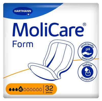 Produktbild von Molicare Form 4 Tropfen, für leichte Inkontinenz, 32 Stück, hohe Sicherheit