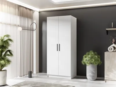 Produktbild von KIER FURNITURE  Drehtürenschrank - Kleiderschrank mit Kleiderstange 78x205x52,5 cm