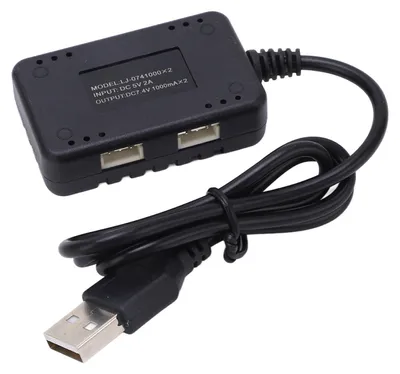 Produktbild von 2-in-1 7,4 V LiPo-Akku-Balance-Ladegerät, Kunststoff, USB mit Kontrollleuchte für Wltoys RC-Autos und Boote