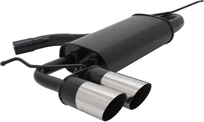Produktbild von Stahl Sport Auspuff Endschalldämper 2x76 rund Audi A3 8P Sportback Seat Leon 1P