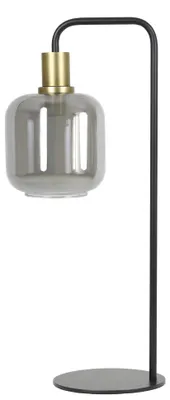 Produktbild von Light & Living - tischlampe - Lekar - bronze schwarz - glas metall - buntglaslampe - E27 - 1861784