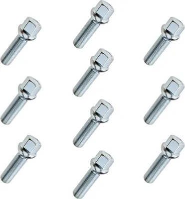 Produktbild von 10x Radschraube M14x1.5 , Gewindelänge: 40mm, Kugelbund, SW17