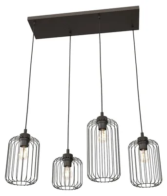 Immagine prodotto di Lampada a sospensione VANDER in acciaio nero