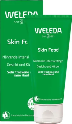 Produktbild von Weleda Skin Food, Creme, Unisex, Nährend, Weichmachend, trockene Haut, Raue Haut, 75 ml, Mandelöl, Kamille, Glyzerin, Sonnenblumenöl, Rosmarin, Marigold, Viola tricolor extract
