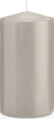 Produktbild von Stumpenkerzen in RAL-Qualität Zinn Grau Ø 78 x 150 mm, 8 Stück