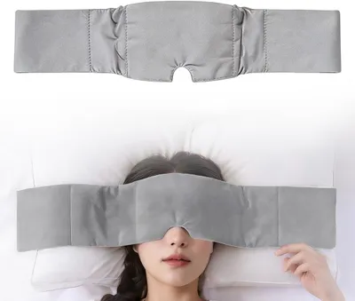 Productafbeelding van Gewogen nachtmasker 1 stuk, zacht en hypoallergeen, voor slaap