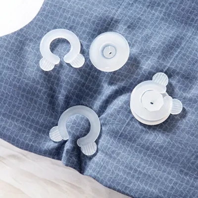 Produktbild von 4PCS-Trösterclips Anti-Schlupf-vielseitiger PP Plastik Praktische Bettdecke Quilt Clips für Schlafzimmer