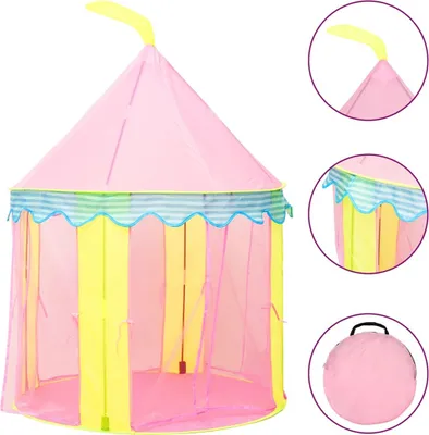 Produktbild von vidaXL Spielzelt für Kinder Rosa 100x100x127 cm