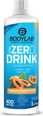 Produktbild von BODYLAB Vital Zero Drink - 1000ml - Papaya-passion fruit