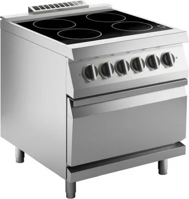 Immagine prodotto di Piano cottura elettrico in vetroVetroceramica KBS da 16 kW con forno elettrico, dimensioni 800x730x900 mm, 400 Volt.