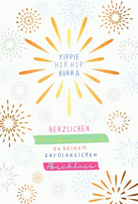 Produktbild von Abschluss Karte mit Briefumschlag Erfolgreicher Abschluss