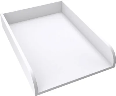 Produktbild von regalik Wickelaufsatz Universal, Wickeltischaufsatz für Kommoden in beliebiger Breite, Abnehmbar Wickelkommode aufsatz, Abgerundeten Frontplatten, Weiß, 72cm x 54cm