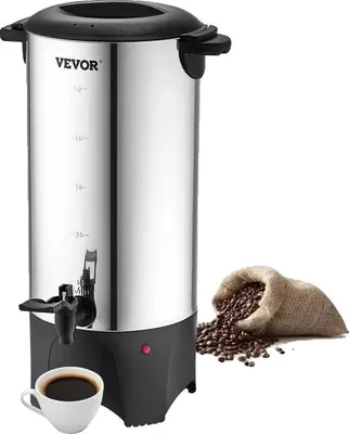 Immagine prodotto di Caffettiera, capacità 50 tazze, erogazione rapida, design in acciaio inox