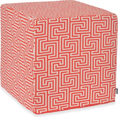 Produktbild von H.O.C.K. Gauzy Outdoor Hocker Pouf 45x45x45cm red col. 5 cobo