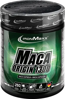 Produktbild von IronMaxx Maca Origin 1300 - 260 Kapseln