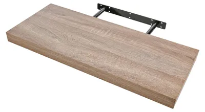 Obrázek produktu pro Nástěnná police o rozměrech 60 x 25 x 4 cm v barvě starého dubu