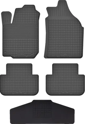 Produktbild von Gummi Fußmatten Set Für: Chevrolet Rezzo (2000-2011) Gummimatten Schwarz