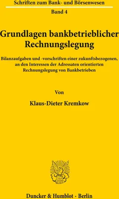 Produktbild von Grundlagen bankbetrieblicher Rechnungslegung.