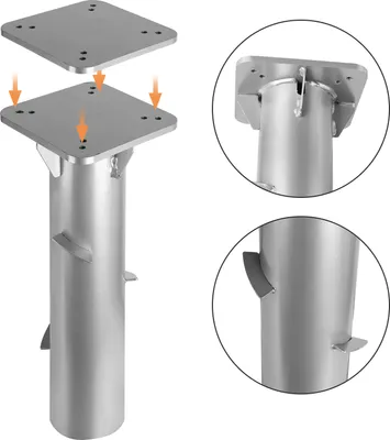Produktbild von Yakimz Bodenanker, Sonnenschirmständer Befüllbar, für Sonnenschirm - Ampelschirm - Kurbelschirm