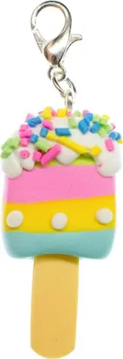 Produktbild von Eis am Stiel Charm Zipper Pull Anhänger Bettelanhänger Miniblings Frucht bunt