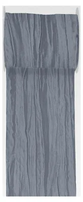Produktbild von 15 m langes Fripe TAFT Tischläufer in Creme Grau Taupe Beige für Tischdekoration bei Hochzeit, Kommunion und Konfirmation