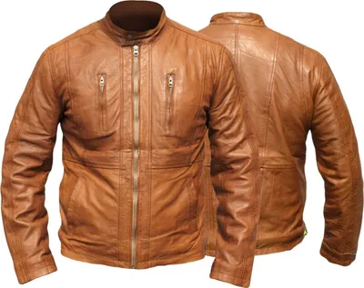 Produktbild von German Wear, Lederjacke Lammnappa Trend Fashion echtleder Jacke Lamm Nappa Leder antikleder braun, Größe:56/2XL
