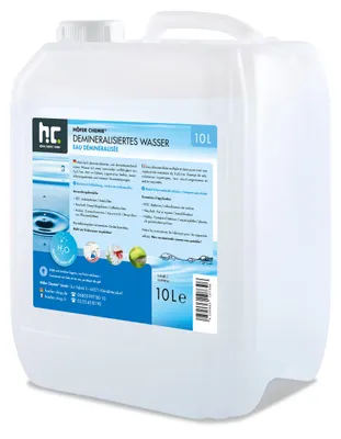 Produktbild von 1x10 L hochreines Demineralisiertes Wasser in bester Qualität