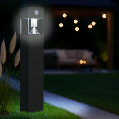 Immagine prodotto di MeLiTec Luce solare da giardino SO32-1 angolare con rilevatore di movimento, acciaio inox antracite : Angolare : Antracite Forma: Angolare Superficie: Antracite