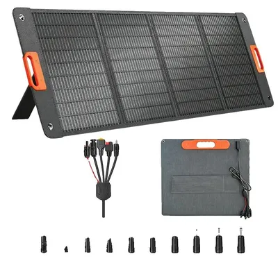 Zdjęcie produktu dla Panel solarny, wodoodporny, składany, kabel 5-w-1 o mocy 200W, moc 200W