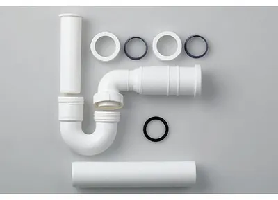 Produktbild von LAUFEN H8949750000001 Siphon DN40 m.flex. Ablaufverbindung