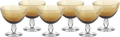 Produktbild von Eiscremeglas Mezzo 6er-Set Colori Vero 12cm orange