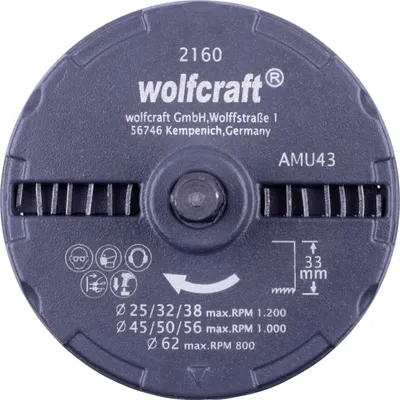 Produktbild von wolfcraft GmbH 2160000, Set, Bohrer, Gipskarton, Panel, Holz, Schwarz, Metall, Sechskantschaft