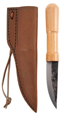 Produktbild von Wikinger oder Hochmittelalter Messer Steckangel inkl. Lederscheide