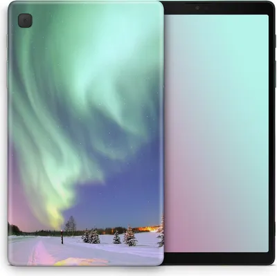 Immagine prodotto di Custodia in silicone per tablet Apple, con protezione e design, scegli il modello: Apple iPad mini 4, scegli il motivo: Aurore boreali