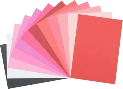 Image de Cartes de Saint-Valentin A4, 216 g, gaufrage en relief, scrapbooking