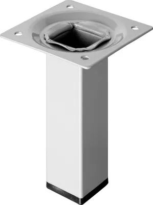 Produktbild von Hettich Tischbein 2,5 x 10 cm Aluminium-Optik - 1 Stück
