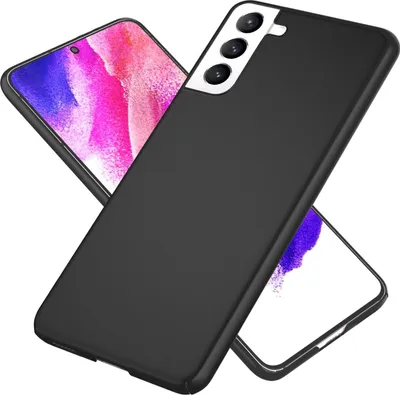 Produktbild von NALIA Ultra-Dünnes Hardcase für Samsung Galaxy S21 FE, Anti-Fingerabdruck Matt Rutschfest Extra-Leicht 0,5mm Schlank Schwarz