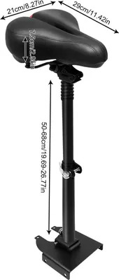 Produktbild von E-Scooter Sattel - Verstellbarer Sitz - Stoßdämpfend - Aluminiumlegierung - Sitz für Elektro Scooter