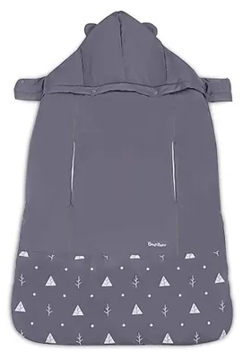 Image de Chancelière bébé housse de poussette - Coupe-vent et imperméable - Gris - 89 x 72 cm - Pour poussette et porte-bébé
