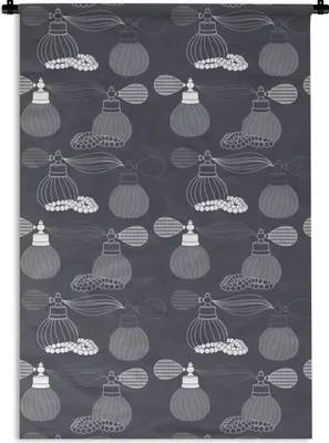 Produktbild von MuchoWow® Wandteppich Wandbehang Parfüm - Halskette - Design 120x180 cm Tapisserie Dekoration Wandtuch - Schlafzimmer - Dekorationen für das Haus