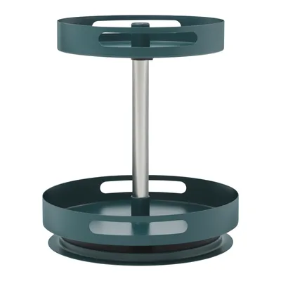 Obrázek produktu pro Kuchyňský regál 360° stojan na kořenky otočný dvoupatrový kuchyňský organizér zelený max. 7,5 kg