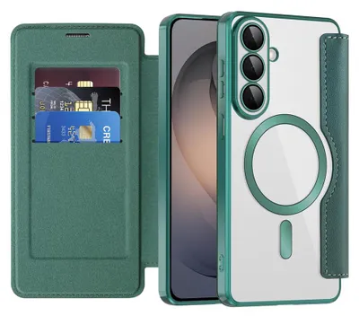 Zdjęcie produktu dla Techsuit SmartMag Case Etui typu książkowego Samsung Galaxy S26 - zielone