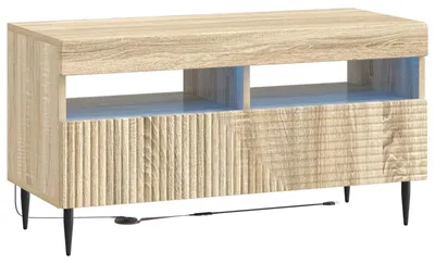 Obrázok produktu pre TV skrinka s LED podsvietením, Imitácia dreva Sonoma. Materiál: drevotrieska