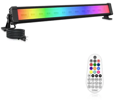LED-Spot 42W RGB, 10 Farben, 30 Modi, IP66, Fernbedienung
