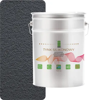 Produktbild von Silikonputz 7024 Außenfassade Grau Stahl 1,5 mm Premium 15 kg