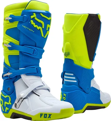Zdjęcie produktu dla Buty motocrossowe FOX Motion, niebieski/żółty, 9,5