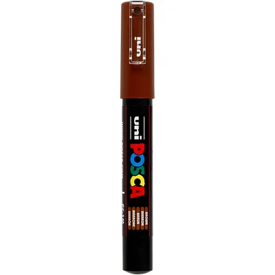 Produktbild von POSCA pc-1m, 1 Stück(e), Braun, Feine Spitze, Kunststoff, 0,7 mm, Tinte auf Wasserbasis